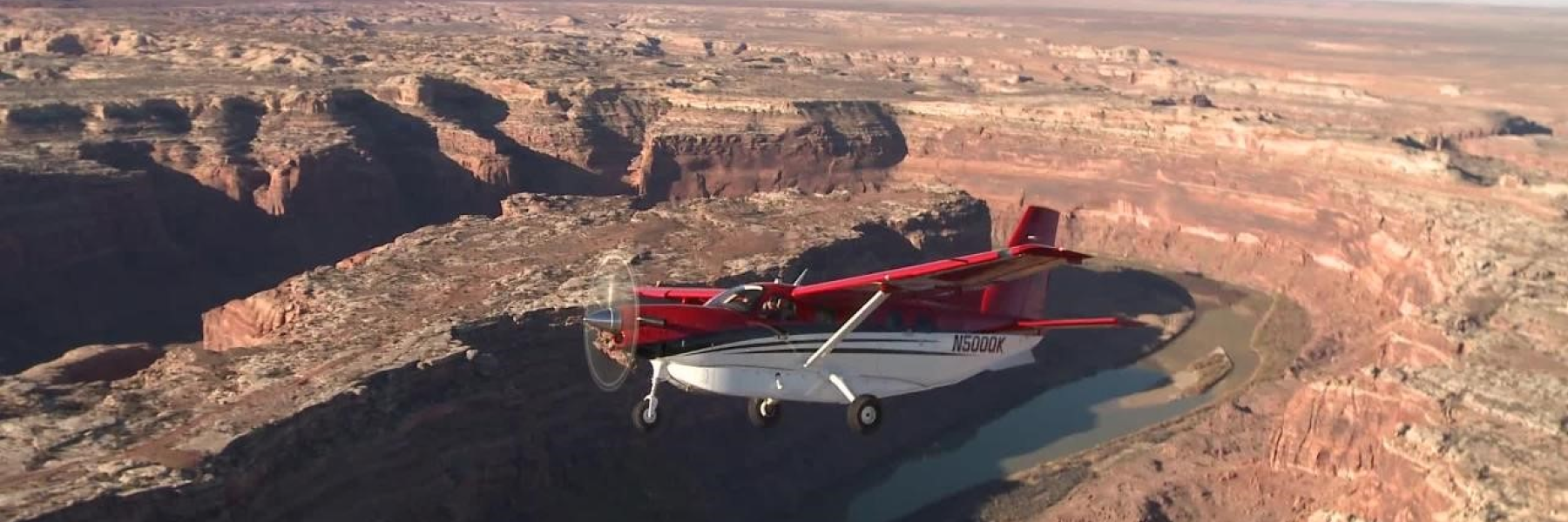 Small aircraft over Arizona